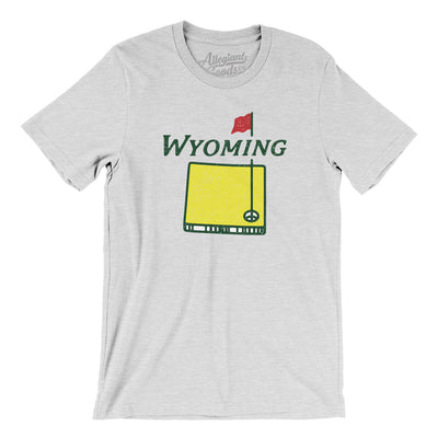 Wyoming Golf Men/Unisex T-Shirt-Ash-Allegiant Goods Co. Vintage Sports Apparel