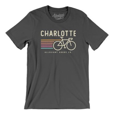 Charlotte Cycling Men/Unisex T-Shirt-Asphalt-Allegiant Goods Co. Vintage Sports Apparel