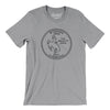 Wyoming State Quarter Men/Unisex T-Shirt-Athletic Heather-Allegiant Goods Co. Vintage Sports Apparel