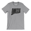 Connecticut State Shape Text Men/Unisex T-Shirt-Athletic Heather-Allegiant Goods Co. Vintage Sports Apparel