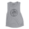 Indiana State Quarter Women's Flowey Scoopneck Muscle Tank-Athletic Heather-Allegiant Goods Co. Vintage Sports Apparel