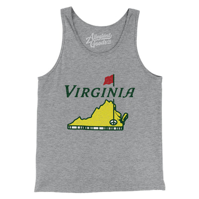 Virginia Golf Men/Unisex Tank Top-Athletic Heather-Allegiant Goods Co. Vintage Sports Apparel