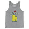 Utah Golf Men/Unisex Tank Top-Athletic Heather-Allegiant Goods Co. Vintage Sports Apparel