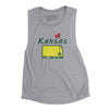 Kansas Golf Women's Flowey Scoopneck Muscle Tank-Athletic Heather-Allegiant Goods Co. Vintage Sports Apparel
