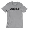 Wyoming Military Stencil Men/Unisex T-Shirt-Athletic Heather-Allegiant Goods Co. Vintage Sports Apparel