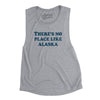 There's No Place Like Alaska Women's Flowey Scoopneck Muscle Tank-Athletic Heather-Allegiant Goods Co. Vintage Sports Apparel