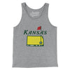 Kansas Golf Men/Unisex Tank Top-Athletic Heather-Allegiant Goods Co. Vintage Sports Apparel