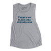 There's No Place Like New Orleans Women's Flowey Scoopneck Muscle Tank-Athletic Heather-Allegiant Goods Co. Vintage Sports Apparel