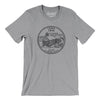 Iowa State Quarter Men/Unisex T-Shirt-Athletic Heather-Allegiant Goods Co. Vintage Sports Apparel
