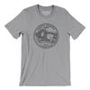 North Dakota State Quarter Men/Unisex T-Shirt-Athletic Heather-Allegiant Goods Co. Vintage Sports Apparel