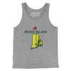 Rhode Island Golf Men/Unisex Tank Top-Athletic Heather-Allegiant Goods Co. Vintage Sports Apparel