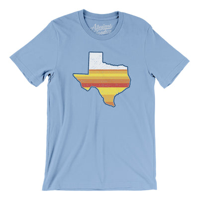 Houston Baseball Men/Unisex T-Shirt-Baby Blue-Allegiant Goods Co. Vintage Sports Apparel