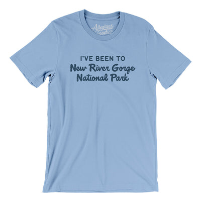 I've Been To New River Gorge National Park Men/Unisex T-Shirt-Baby Blue-Allegiant Goods Co. Vintage Sports Apparel