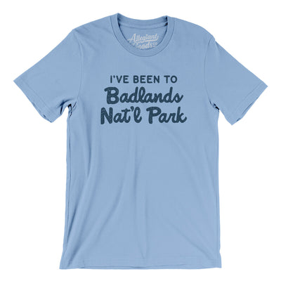 I've Been To Badlands National Park Men/Unisex T-Shirt-Baby Blue-Allegiant Goods Co. Vintage Sports Apparel