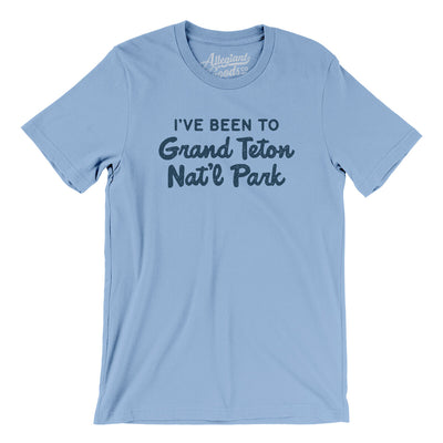 I've Been To Grand Teton National Park Men/Unisex T-Shirt-Baby Blue-Allegiant Goods Co. Vintage Sports Apparel