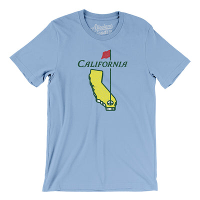 California Golf Men/Unisex T-Shirt-Baby Blue-Allegiant Goods Co. Vintage Sports Apparel