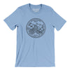 Mississippi State Quarter Men/Unisex T-Shirt-Baby Blue-Allegiant Goods Co. Vintage Sports Apparel