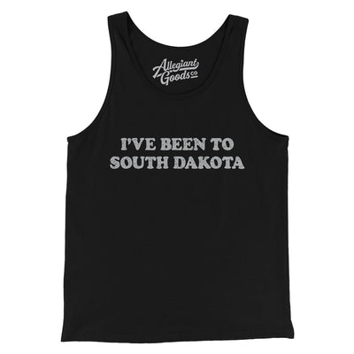 I've Been To South Dakota Men/Unisex Tank Top-Black-Allegiant Goods Co. Vintage Sports Apparel