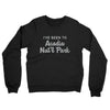 I've Been To Acadia National Park Midweight French Terry Crewneck Sweatshirt-Black-Allegiant Goods Co. Vintage Sports Apparel