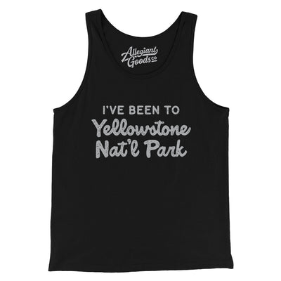 I've Been To Yellowstone National Park Men/Unisex Tank Top-Black-Allegiant Goods Co. Vintage Sports Apparel