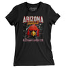 Arizona Football Throwback Mascot Women's T-Shirt-Black-Allegiant Goods Co. Vintage Sports Apparel