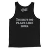 There's No Place Like Iowa Men/Unisex Tank Top-Black-Allegiant Goods Co. Vintage Sports Apparel