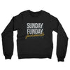 Sunday Funday Jacksonville Midweight French Terry Crewneck Sweatshirt-Black-Allegiant Goods Co. Vintage Sports Apparel