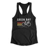 Green Bay Cycling Women's Racerback Tank-Black-Allegiant Goods Co. Vintage Sports Apparel
