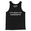 I've Been To Mississippi Men/Unisex Tank Top-Black-Allegiant Goods Co. Vintage Sports Apparel