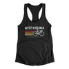 West Virginia Cycling Women's Racerback Tank-Black-Allegiant Goods Co. Vintage Sports Apparel