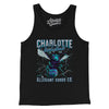 Charlotte Basketball Throwback Mascot Men/Unisex Tank Top-Black-Allegiant Goods Co. Vintage Sports Apparel