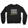 Sunday Funday Baltimore Midweight French Terry Crewneck Sweatshirt-Black-Allegiant Goods Co. Vintage Sports Apparel