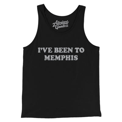 I've Been To Memphis Men/Unisex Tank Top-Black-Allegiant Goods Co. Vintage Sports Apparel