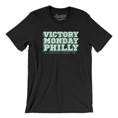 Victory Monday Philly Men/Unisex T-Shirt-Black-Allegiant Goods Co. Vintage Sports Apparel
