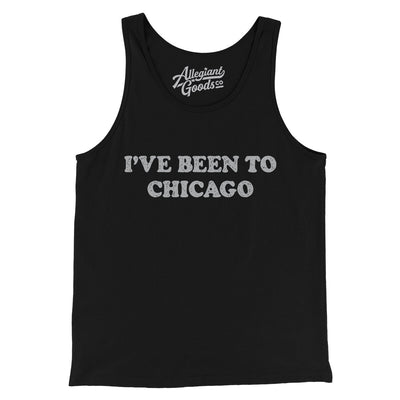 I've Been To Chicago Men/Unisex Tank Top-Black-Allegiant Goods Co. Vintage Sports Apparel