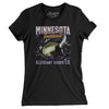 Minnesota Football Throwback Mascot Women's T-Shirt-Black-Allegiant Goods Co. Vintage Sports Apparel