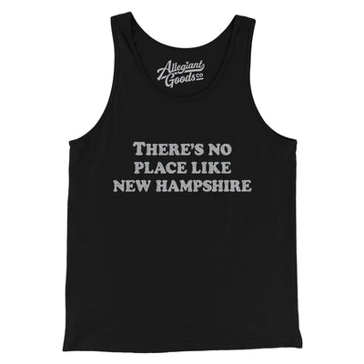 There's No Place Like New Hampshire Men/Unisex Tank Top-Black-Allegiant Goods Co. Vintage Sports Apparel