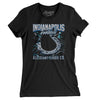 Indianapolis Football Throwback Mascot Women's T-Shirt-Black-Allegiant Goods Co. Vintage Sports Apparel