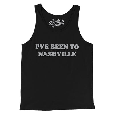 I've Been To Nashville Men/Unisex Tank Top-Black-Allegiant Goods Co. Vintage Sports Apparel