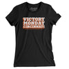 Victory Monday Cincinnati Women's T-Shirt-Black-Allegiant Goods Co. Vintage Sports Apparel