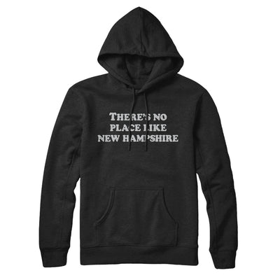 There's No Place Like New Hampshire Hoodie-Black-Allegiant Goods Co. Vintage Sports Apparel