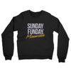 Sunday Funday Minnesota Midweight French Terry Crewneck Sweatshirt-Black-Allegiant Goods Co. Vintage Sports Apparel