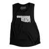 Oklahoma State Shape Text Women's Flowey Scoopneck Muscle Tank-Black-Allegiant Goods Co. Vintage Sports Apparel