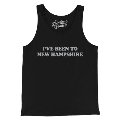 I've Been To New Hampshire Men/Unisex Tank Top-Black-Allegiant Goods Co. Vintage Sports Apparel