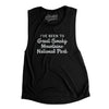I've Been To Great Smoky Mountains National Park Women's Flowey Scoopneck Muscle Tank-Black-Allegiant Goods Co. Vintage Sports Apparel