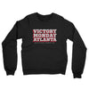 Victory Monday Atlanta Midweight French Terry Crewneck Sweatshirt-Black-Allegiant Goods Co. Vintage Sports Apparel