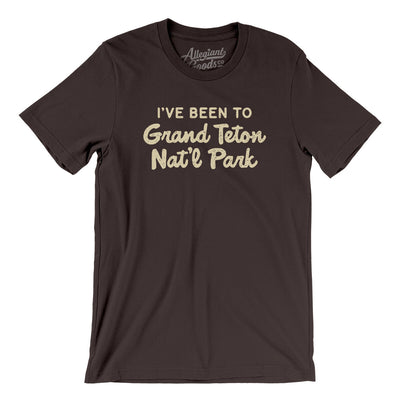 I've Been To Grand Teton National Park Men/Unisex T-Shirt-Brown-Allegiant Goods Co. Vintage Sports Apparel