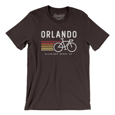 Orlando Cycling Men/Unisex T-Shirt-Brown-Allegiant Goods Co. Vintage Sports Apparel