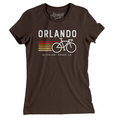 Orlando Cycling Women's T-Shirt-Brown-Allegiant Goods Co. Vintage Sports Apparel