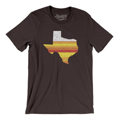 Houston Baseball Men/Unisex T-Shirt-Brown-Allegiant Goods Co. Vintage Sports Apparel
